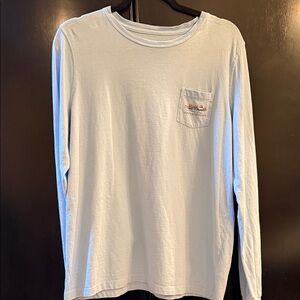 Vineyard Vines Light Blue Pocket Tee size large